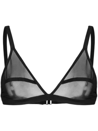 Miu Miu Sheer Triangle Bra In F0002