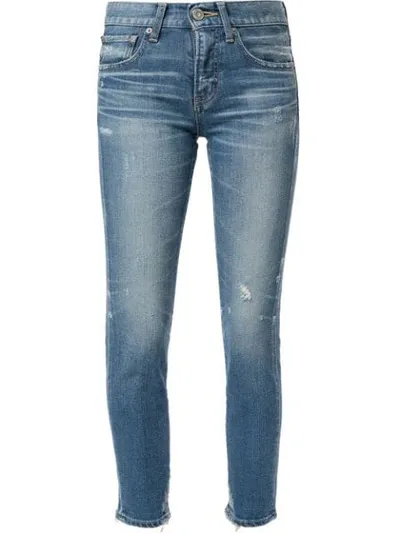 Moussy Vintage Velma Ankle Skinny Jeans In Blue