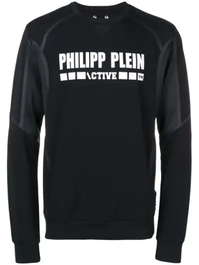 Philipp Plein Active Sports Sweatshirt In Black