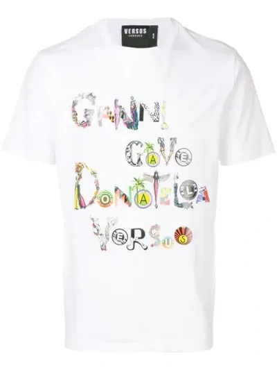 Versus Printed T-shirt In White