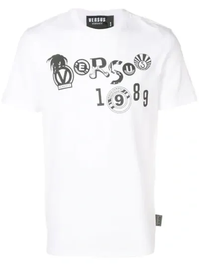 Versus Printed Logo T-shirt In White