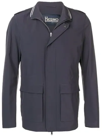 Herno Lightweight Jacket In Blue