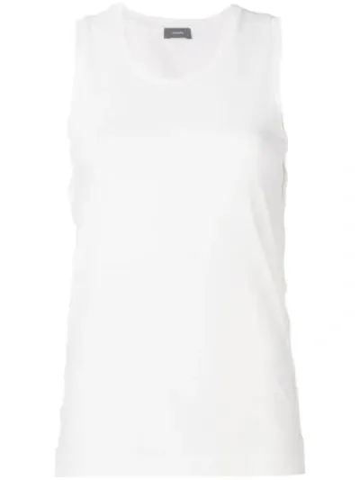 Joseph Side Buttons Tank Top In White