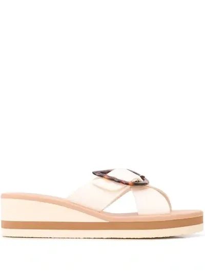 Ancient Greek Sandals Tortoiseshell Sandals In White