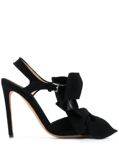 Giambattista Valli Bow-tie Sandals In Black