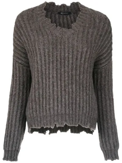 Uma Raquel Davidowicz Sonia Knitted Sweater In Grey