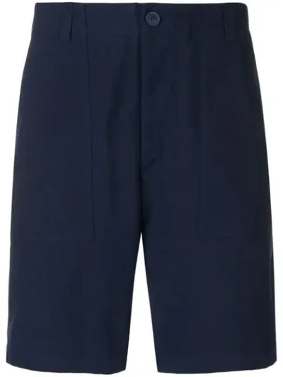 Maison Kitsuné Flap Pocket Shorts In Blue