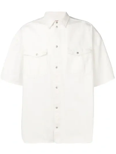 Tom Wood Oversized Short-sleeved Shirt In White