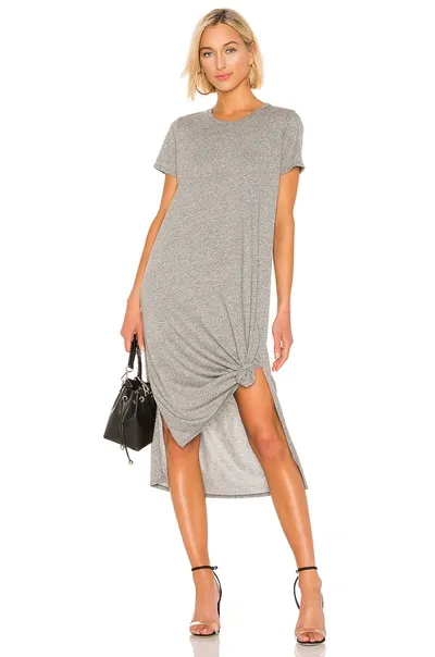 Michael Lauren Gregor Tee Dress In Heather Gray