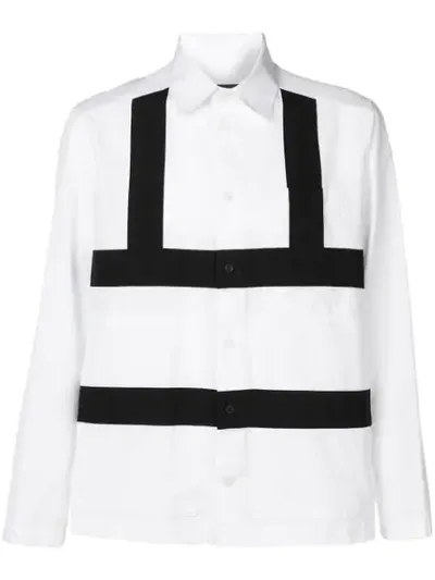 Craig Green Contrast Panel Shirt In White