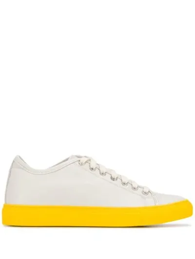 Sofie D'hoore Two Tone Low Top Sneakers In Neutrals