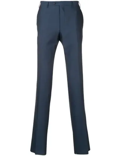 Corneliani Tailored Straight Leg Trousers In Blue