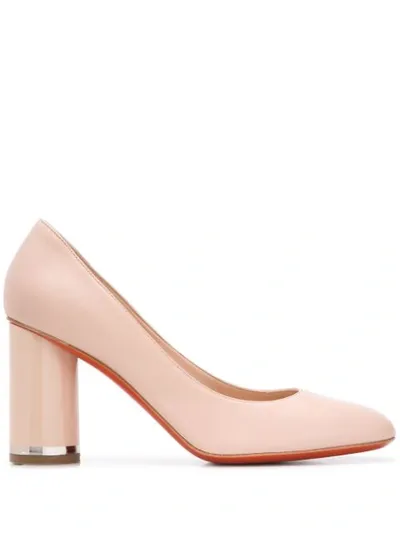 Baldinini Block Heel Pumps In Neutrals