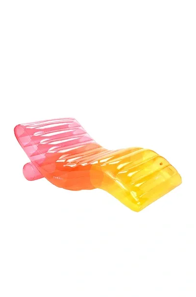 Funboy Clear Chaise Lounger Floatie In Multi