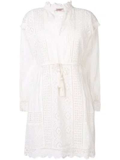 Twinset Tassel Detail Dress In White