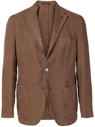 The Gigi Structured Blazer In Brown