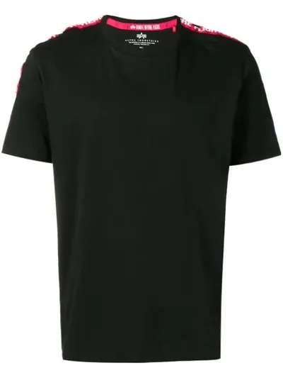 Alpha Industries Rbf Tape Black Cotton T-shirt