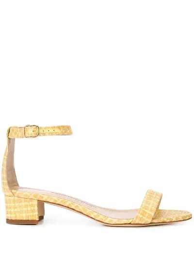 Manolo Blahnik Low-rise Sandals In Yellow