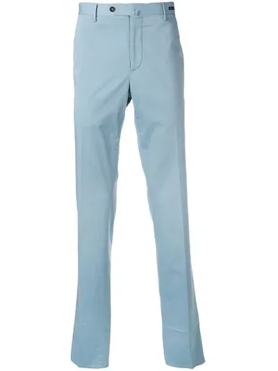 Pt01 Straight Leg Trousers In Blue