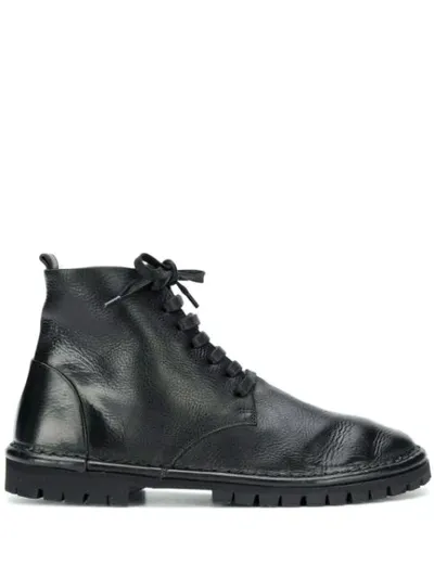 Marsèll Lace-up Ankle Boots In Black