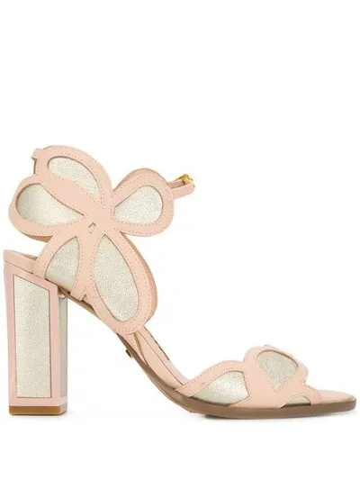 Kat Maconie Dena Block Heel Sandals In Pink