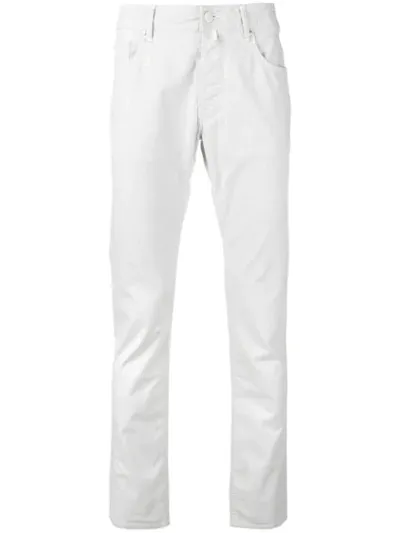 Jacob Cohen Straight Leg Jeans In White