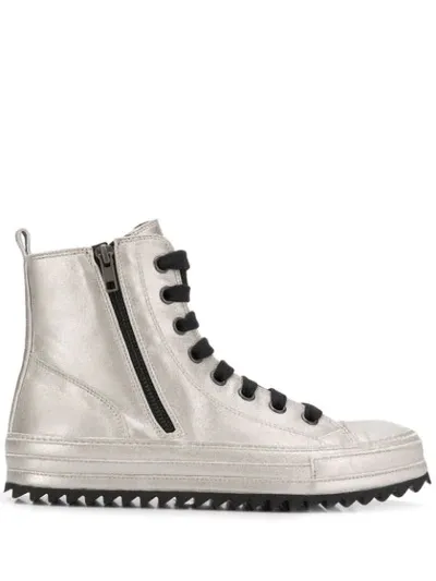 Ann Demeulemeester Hi-tops Sneakers In Metallic