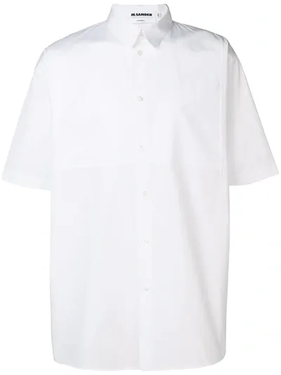 Jil Sander Short-sleeved Shirt In White