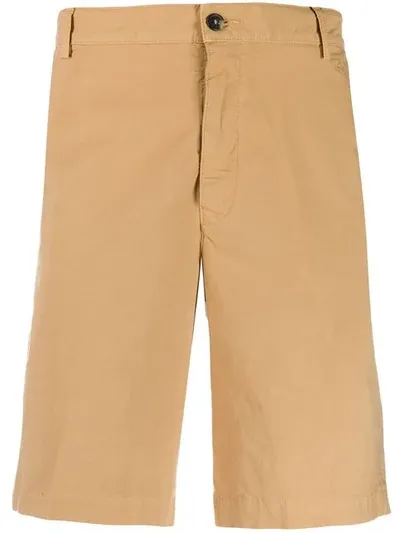 Kenzo Embroidered Logo Chino Shorts In Neutrals