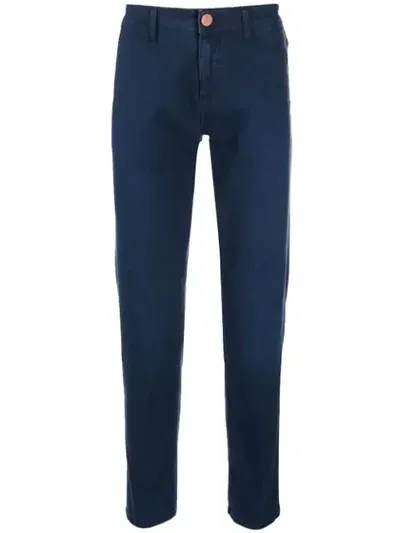 Barba Slim Fit Chinos In Blue