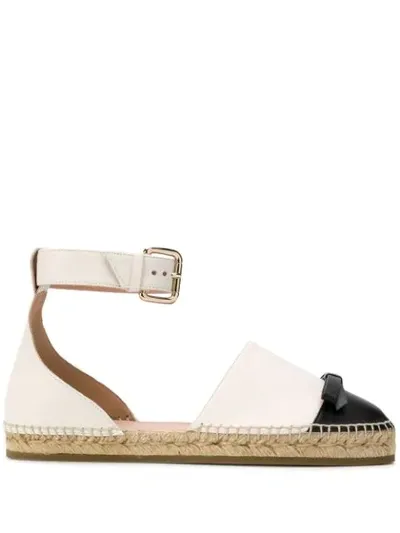 Red Valentino Espadrilles Mit Schleifendetail In White