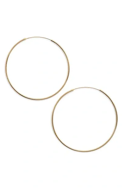 Argento Vivo Large Endless Large Hoop Earrings In Gold-plated Sterling Silver