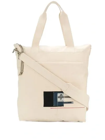 Rick Owens Drkshdw Aliens Tote Bag In Neutrals