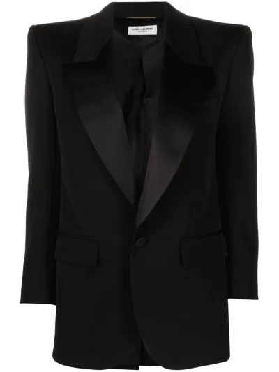 Saint Laurent Blazer Jacket In Black