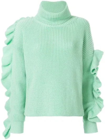 Anna October Turtlneck Jumper In Green