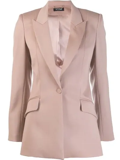 Styland Single-button Blazer In Neutrals