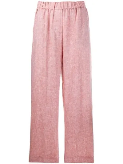 Peserico Elasticated Wide Trousers In Neutrals