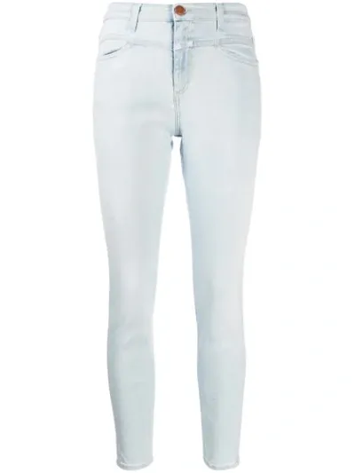 Closed Slim Fit Trousers In Blue