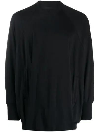 Niløs Crew Neck Pullover In Black