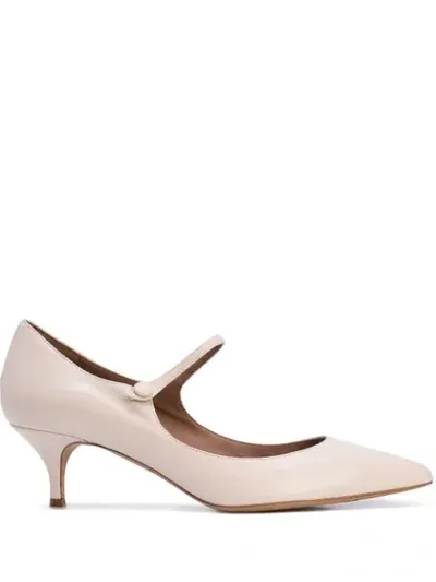 Tabitha Simmons Hermione Mary Jane Leather Pumps In White