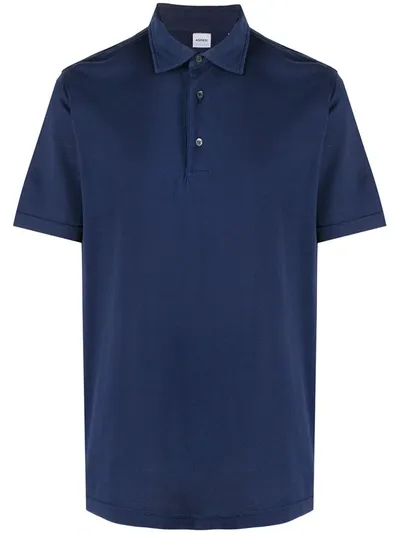 Aspesi Short-sleeve Polo Shirt In Blue