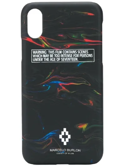 Marcelo Burlon County Of Milan Iphone X Case - Black