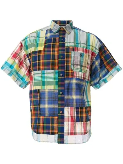 White Mountaineering Checked Shirt In Multicolour