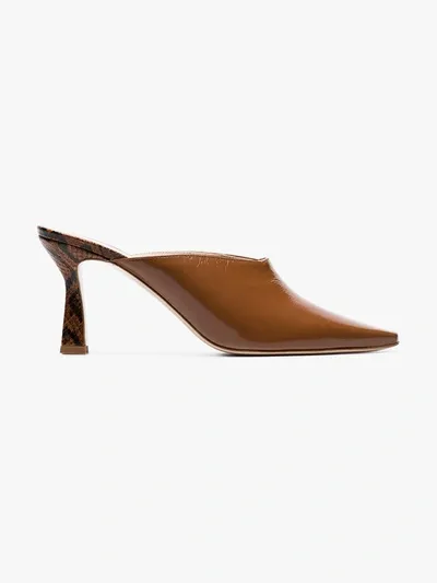 Wandler Lotte 75 Mules In Brown