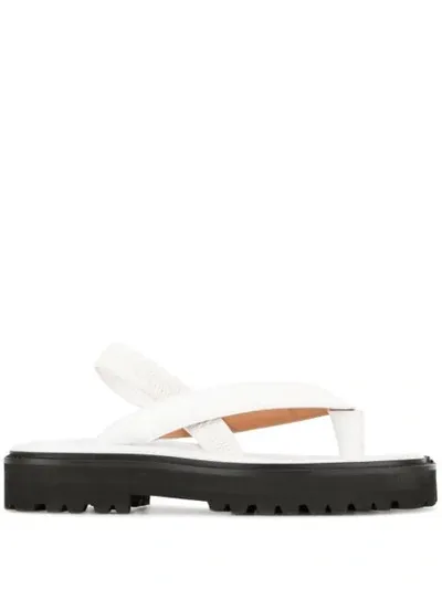 Maison Margiela Tabi Slippers In White