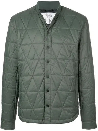 Aztech Mountain Quilted Shirt Jacket In Green