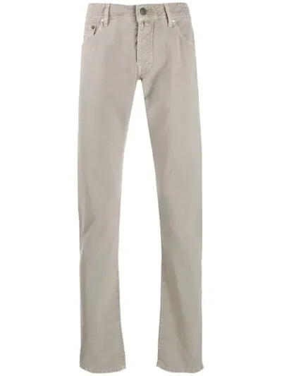 Jacob Cohen Slim Fit Chinos In Grey