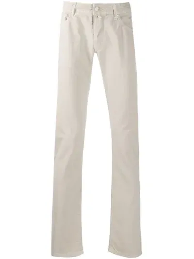 Jacob Cohen Slim Leg Chinos In Neutrals