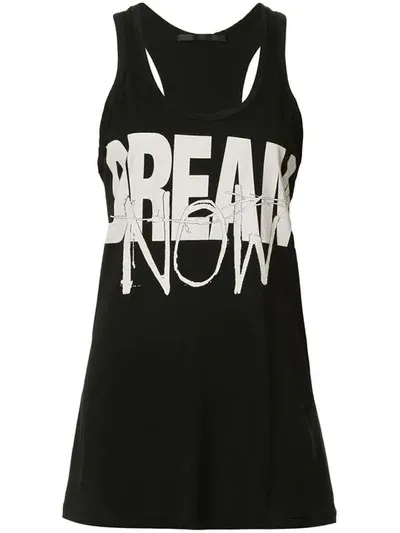 Haider Ackermann Slogan Print Tank Top In Black