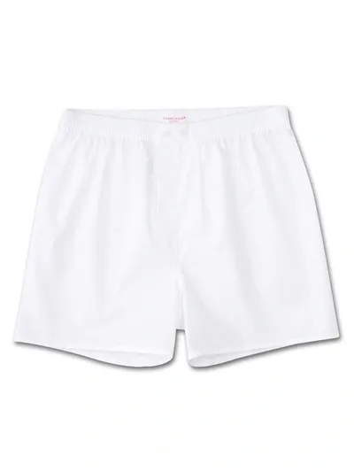 Derek Rose Savoy Modern Boxer Shorts In White